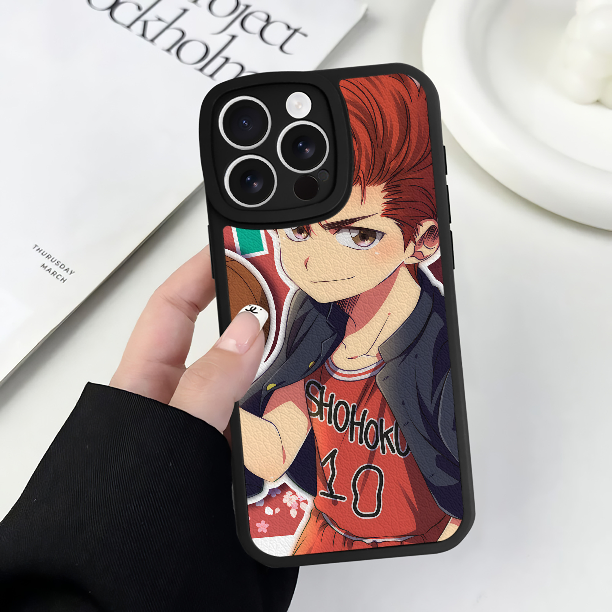 （画像用） SLAM DUNK／スラムダンク 【iPhone 16シリーズ対応】シリコンスマホケース（レザー調） 材質：シリコン
